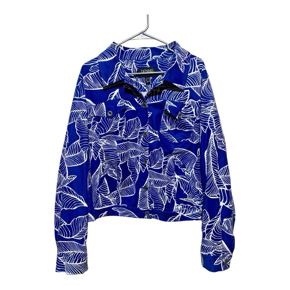 Women’s Dennis Basso Floral Cropped Jacket Sz 24W